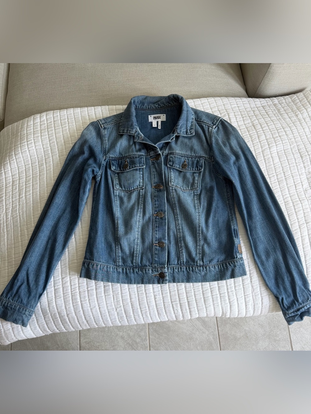 PAIGE Classic Blue Denim Top - Women's